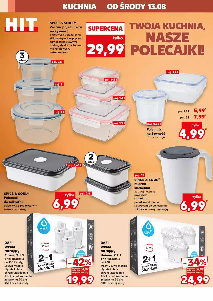 Gazetka promocyjna Kaufland - Kaufland - ważna 13.08 do 20.08.2025 - strona 12 - produkty: Fa, Kuchnia, Miarka, Pojemnik, Wkład filtrujący