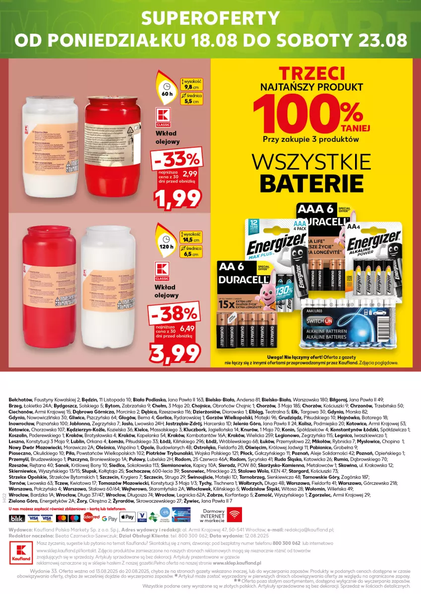 Gazetka promocyjna Kaufland - Kaufland - ważna 13.08 do 20.08.2025 - strona 22 - produkty: BIC, Chrzan, Dior, Dres, Fa, Inka, Kosz, Olej, Orka, Rum, Sok, Sos, Szal, Top, Waga, Wino