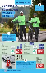 Gazetka promocyjna Aldi - Artykuły przemysłowe i tekstylia - Gazetka - ważna od 13.09 do 13.09.2025 - strona 2 - produkty: Por, Kurtka, Materac, Tera, Tarka, Pompka, Rower, Spodnie, Latarka, Akumulator, Einhell