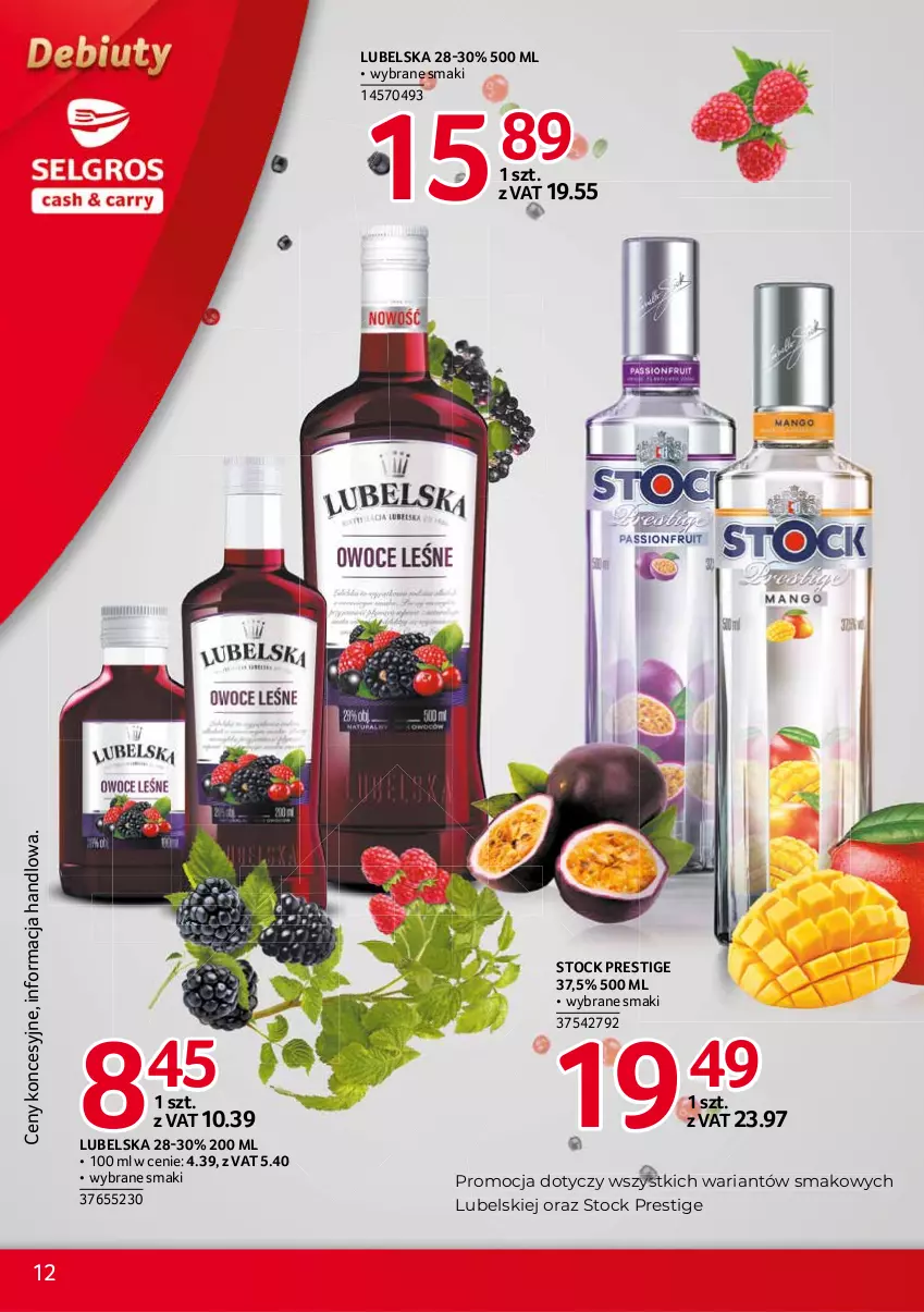 Gazetka promocyjna Selgros - Debiuty w Selgros - ważna 16.09 do 29.09.2021 - strona 12 - produkty: Stock