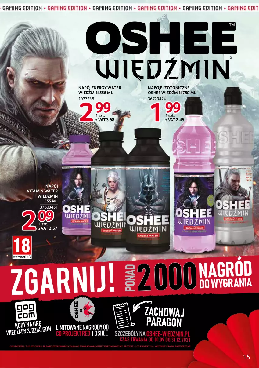 Gazetka promocyjna Selgros - Debiuty w Selgros - ważna 16.09 do 29.09.2021 - strona 15 - produkty: Napój, Napoje, Oshee