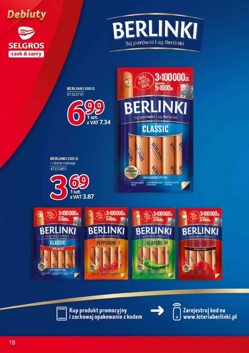 Gazetka promocyjna Selgros - Debiuty w Selgros - ważna 16.09 do 29.09.2021 - strona 18 - produkty: Berlinki