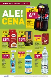 Gazetka promocyjna Aldi - Katalog spożywczy - Gazetka - ważna od 16.10 do 16.10.2021 - strona 12 - produkty: Sok, Pepsi max, Kawa ziarnista, Dallmayr, Kawa, Tera, Pepsi, Napój gazowany, Napój mleczny, Oshee, Woda mineralna, Kubuś, Napój niegazowany, Woda, Napój, Cisowianka, Segafredo, Magnez