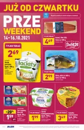 Gazetka promocyjna Aldi - Katalog spożywczy - Gazetka - ważna od 16.10 do 16.10.2021 - strona 22 - produkty: Ser topiony, Sałatka, Serek puszysty, Makaron, Top, Ser, Piątnica, Karp, Lodówka, Tera, Serek homogenizowany, Sałat, Serek, Hochland, Kokos