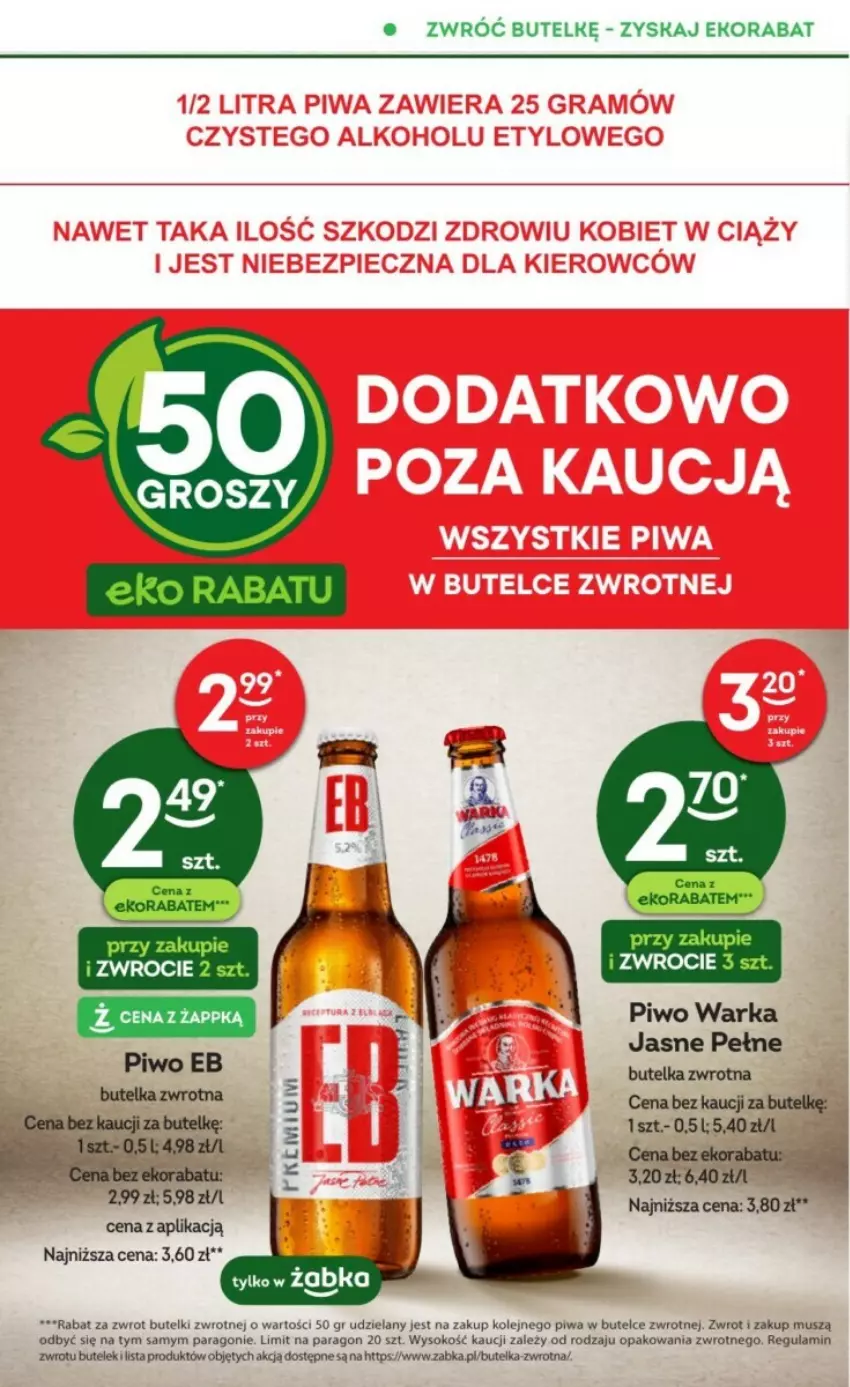 Gazetka promocyjna Żabka - ważna 17.01 do 30.01.2024 - strona 10 - produkty: Mus, Olej, Piwa, Piwo, Sok, Warka