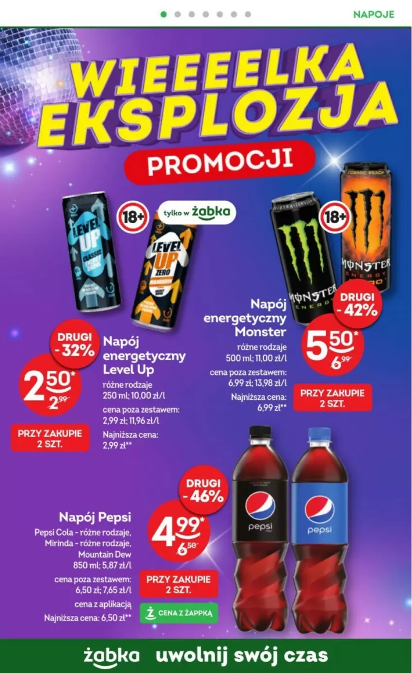 Gazetka promocyjna Żabka - ważna 17.01 do 30.01.2024 - strona 15 - produkty: Mirinda, Napój, Pepsi, Taca