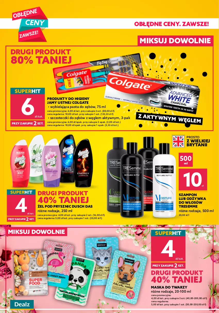 Gazetka promocyjna Dealz - Setki super okazji na 100. sklepów! - sprawdź ofertę! - ważna 27.09 do 22.10.2021 - strona 4 - produkty: Ajax, Colgate, Fa, Fairy, Lenor, LG, Maska, Maska do twarzy, Odżywka, Pasta do zębów, Płyn do płukania, Pur, Szampon