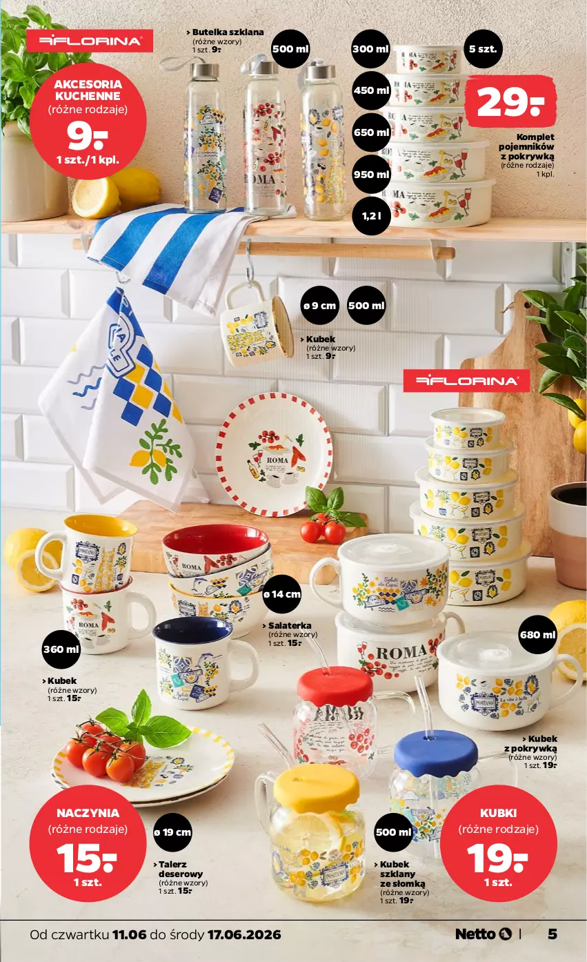 Gazetka promocyjna Netto - Od Czwartku - ważna 11.06 do 17.06.2026 - strona 5 - produkty: Deser, Kubek, LANA, Pojemnik, Salaterka, Ser, Talerz, Talerz deserowy