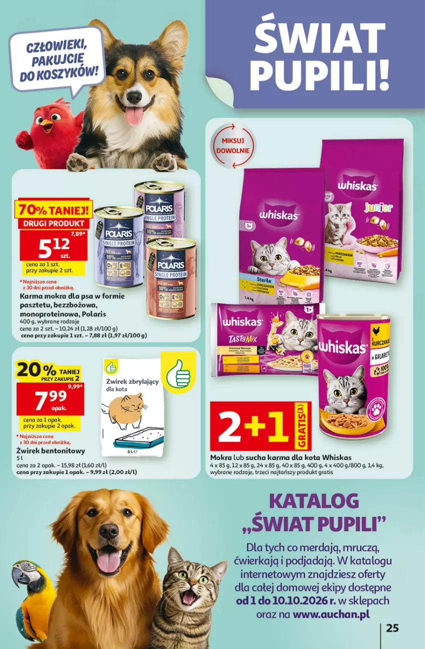 Gazetka promocyjna Auchan - 30 Lat Hipermarket - ważna 01.10 do 07.10.2026 - strona 25 - produkty: Gra, Pasztet, Sucha karma, Whiskas