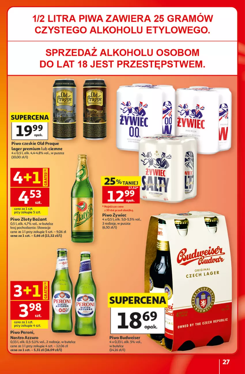 Gazetka promocyjna Auchan - 30 Lat Hipermarket - ważna 01.10 do 07.10.2026 - strona 27 - produkty: Piwo, Ser