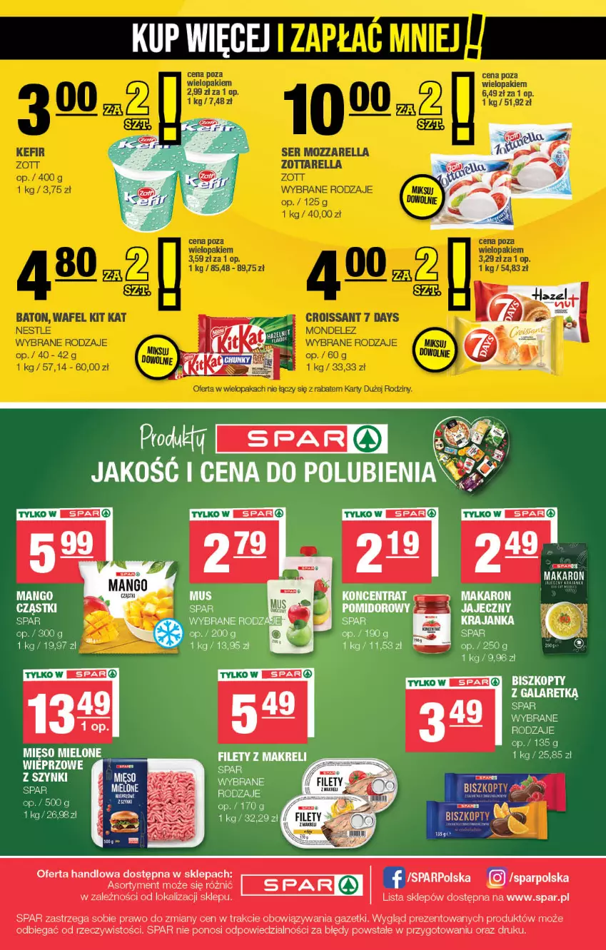 Gazetka promocyjna Spar - Spar - ważna 29.06 do 09.07.2025 - strona 8 - produkty: Biszkopty, Gala, Makaron, Mango
