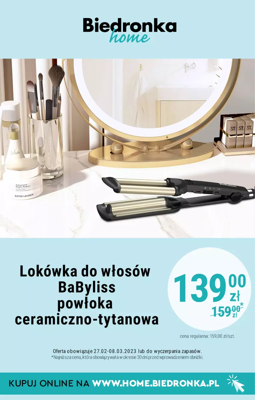 Gazetka promocyjna Biedronka - Biedronka Home - Gazetka - Biedronka.pl - ważna 04.03 do 01.04.2023 - strona 14 - produkty: Babyliss, Lokówka, Tytan