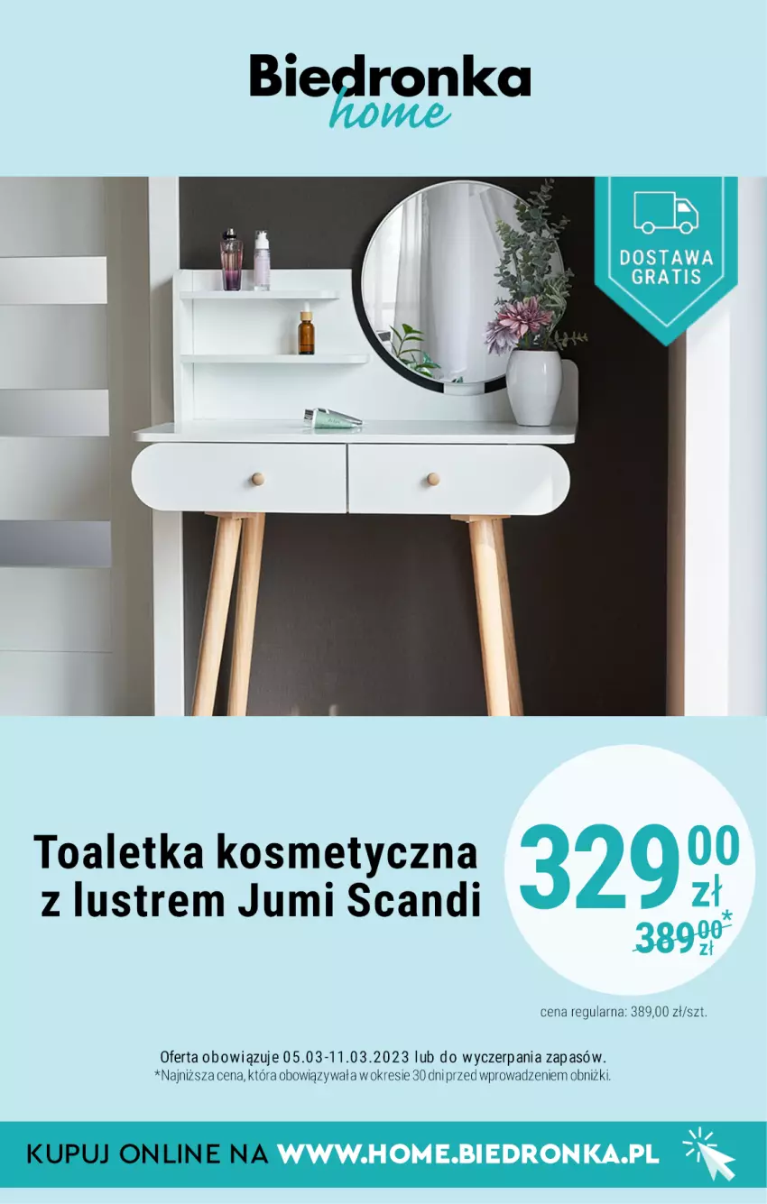 Gazetka promocyjna Biedronka - Biedronka Home - Gazetka - Biedronka.pl - ważna 04.03 do 01.04.2023 - strona 2 - produkty: Toaletka, Toaletka kosmetyczna
