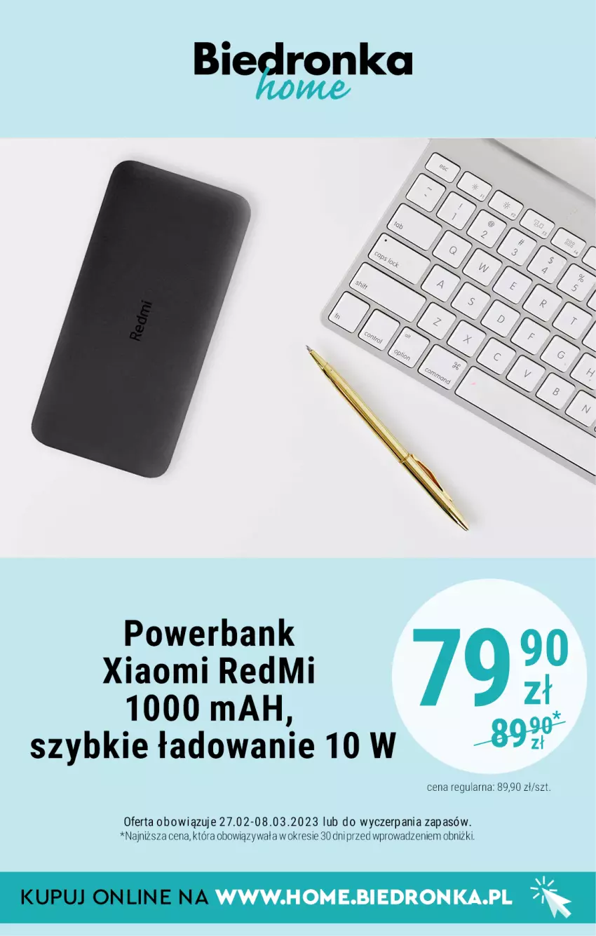 Gazetka promocyjna Biedronka - Biedronka Home - Gazetka - Biedronka.pl - ważna 04.03 do 01.04.2023 - strona 9 - produkty: Powerbank
