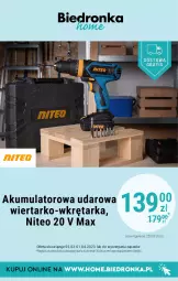 Gazetka promocyjna Biedronka - Biedronka Home - Gazetka - Biedronka.pl - Gazetka - ważna od 01.04 do 01.04.2023 - strona 4 - produkty: Tarka, , Wkręt, Wkrętarka, Akumulator