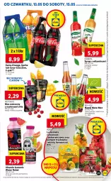 Gazetka promocyjna Lidl - GAZETKA - Gazetka - ważna od 15.05 do 15.05.2021 - strona 21 - produkty: Pur, Mus, Gra, Lemoniada, Granat, Chia, Coca-Cola, Syrop, Fanta, Arbuz, Sprite, Mango, Napój, Herbapol, Fa