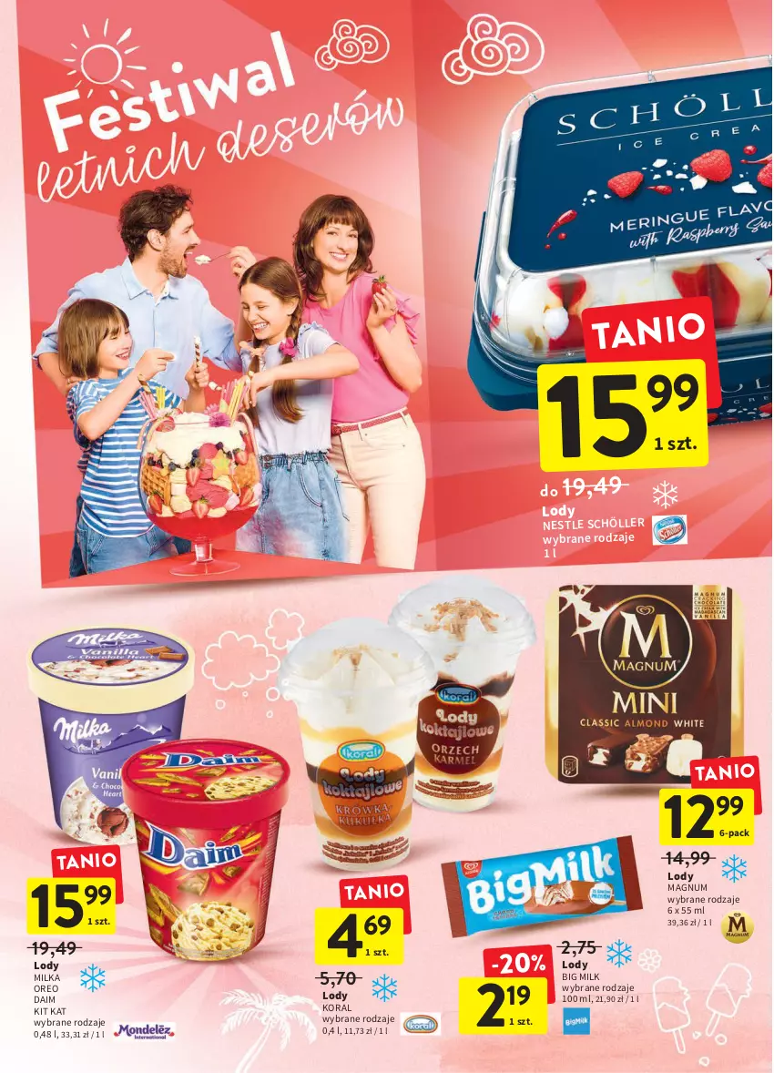 Gazetka promocyjna Intermarche - Dzień Dziecka - ważna 02.06 do 08.06.2022 - strona 4 - produkty: Big Milk, Kit Kat, Lody, Milka, Oreo