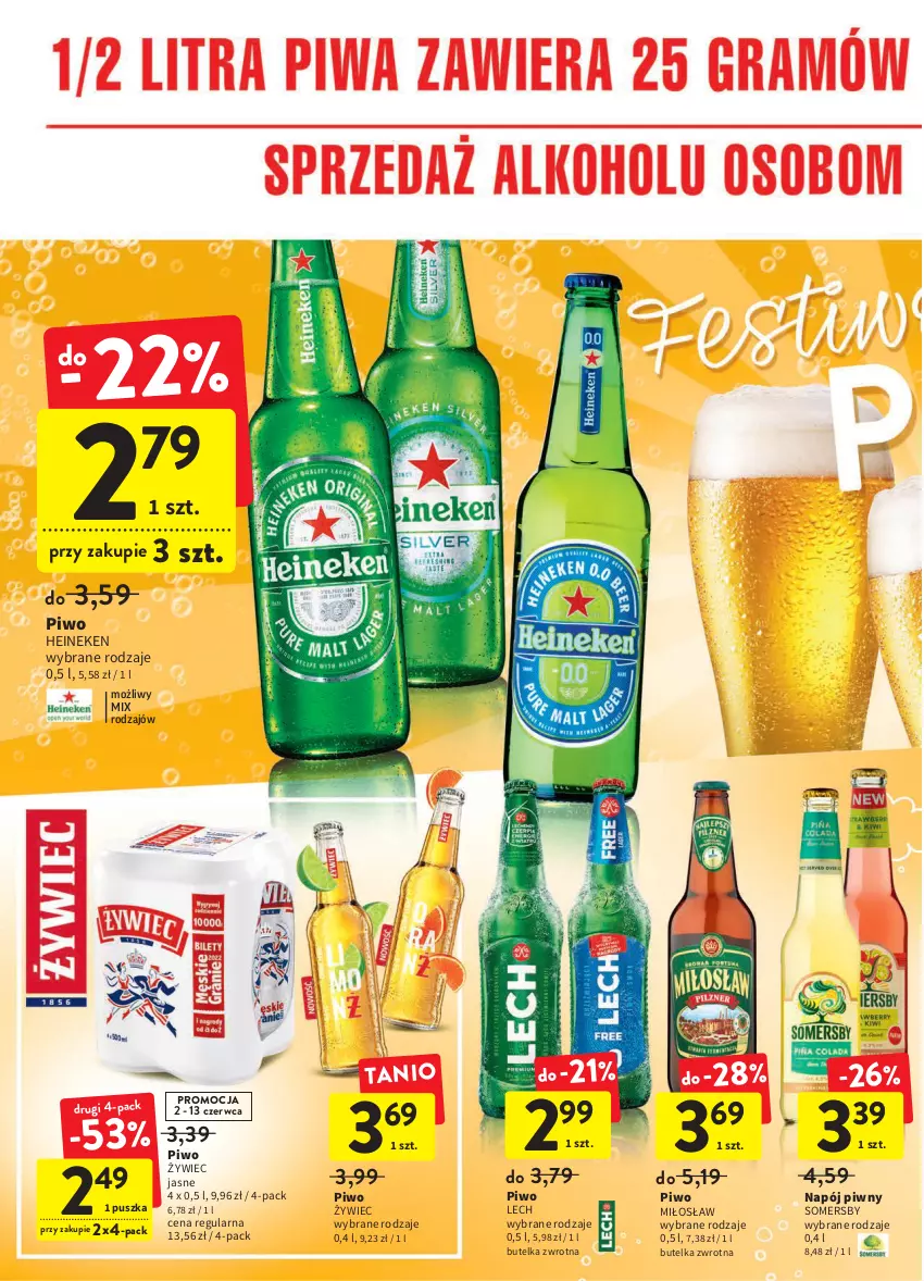 Gazetka promocyjna Intermarche - Dzień Dziecka - ważna 02.06 do 08.06.2022 - strona 6 - produkty: Heineken, Napój, Piwo, Somersby