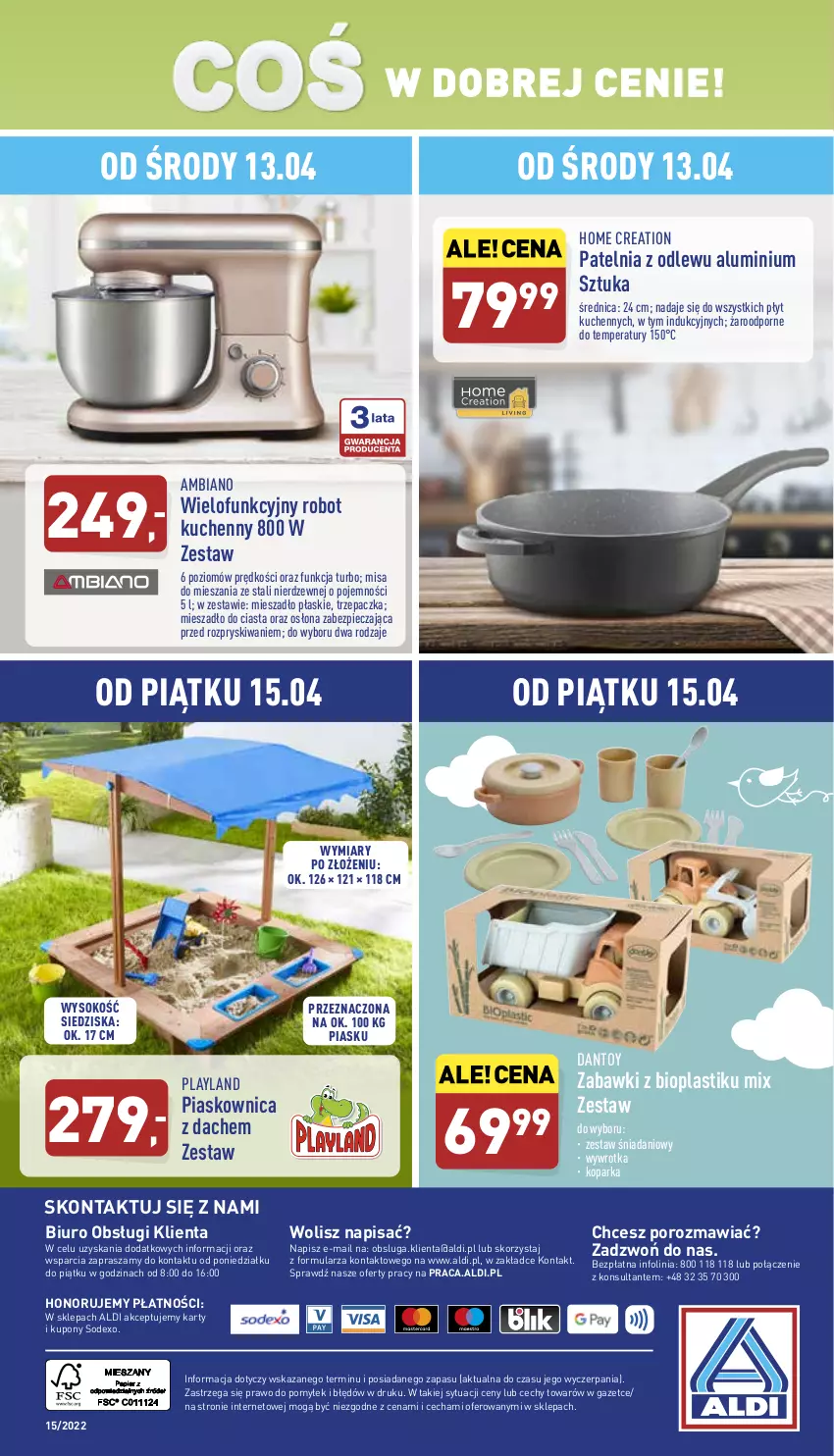 Gazetka promocyjna Aldi - Katalog spożywczy - ważna 11.04 do 16.04.2022 - strona 30 - produkty: Biuro, Danio, Mieszadło, O nas, Parka, Patelnia, Piec, Por, Robot, Sok, Trzepaczka, Wywrotka