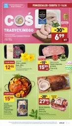 Gazetka promocyjna Aldi - Katalog spożywczy - Gazetka - ważna od 16.04 do 16.04.2022 - strona 5 - produkty: Piec, Szynka wieprzowa, Kaczka, Mięsne specjały, Lodówka, Kaczka faszerowana, Tera, Szynka, Boczek, Kiełbasa biała, Piekarnik, Kiełbasa, Mięso, Jabłka, Fa