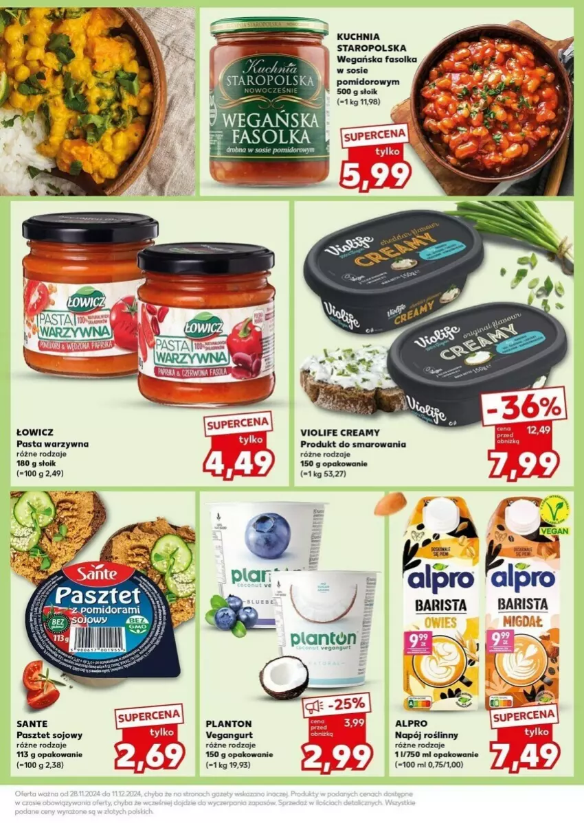 Gazetka promocyjna Kaufland - ważna 02.12 do 04.12.2024 - strona 27 - produkty: Fa, Kuchnia, Kuchnia Staropolska, Napój, Napój roślinny, Pasta warzywna, Pasztet, Sos, Vegangurt