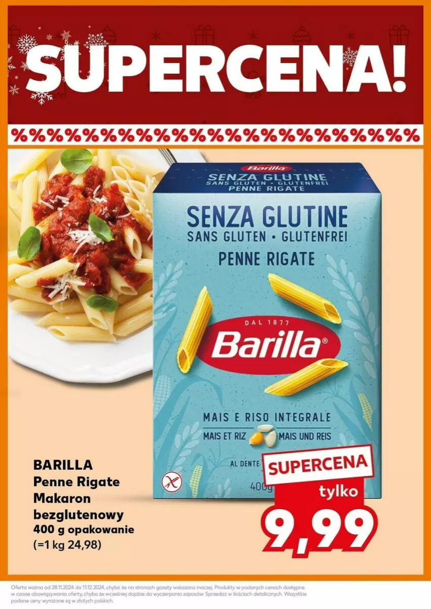 Gazetka promocyjna Kaufland - ważna 02.12 do 04.12.2024 - strona 29 - produkty: Barilla, Gra, Makaron, Penne