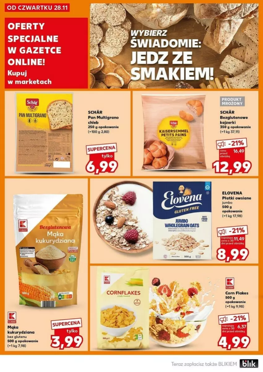 Gazetka promocyjna Kaufland - ważna 02.12 do 04.12.2024 - strona 30 - produkty: Chleb, Corn flakes, Gra, Mąka, Płatki owsiane, Ser, Tera