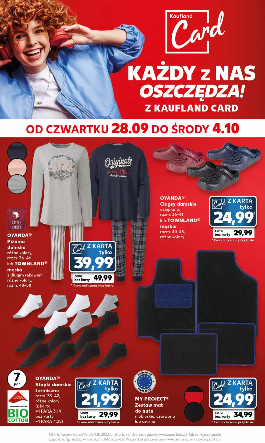 Gazetka promocyjna Kaufland - Mocny Start - ważna 02.10 do 04.10.2023 - strona 16 - produkty: Clogsy, Piżama, Top