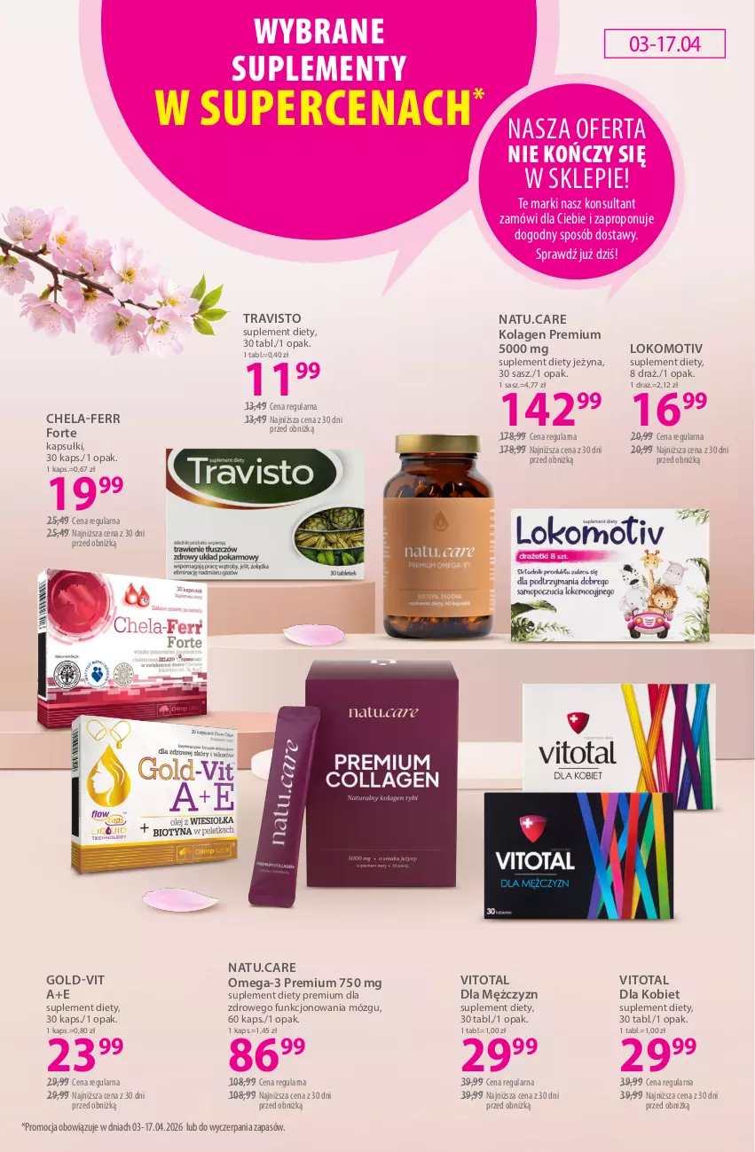 Gazetka promocyjna Hebe - Gazetka - ważna 03.04 do 17.04.2026 - strona 16 - produkty: Kolagen, Omega-3, Suplement diety