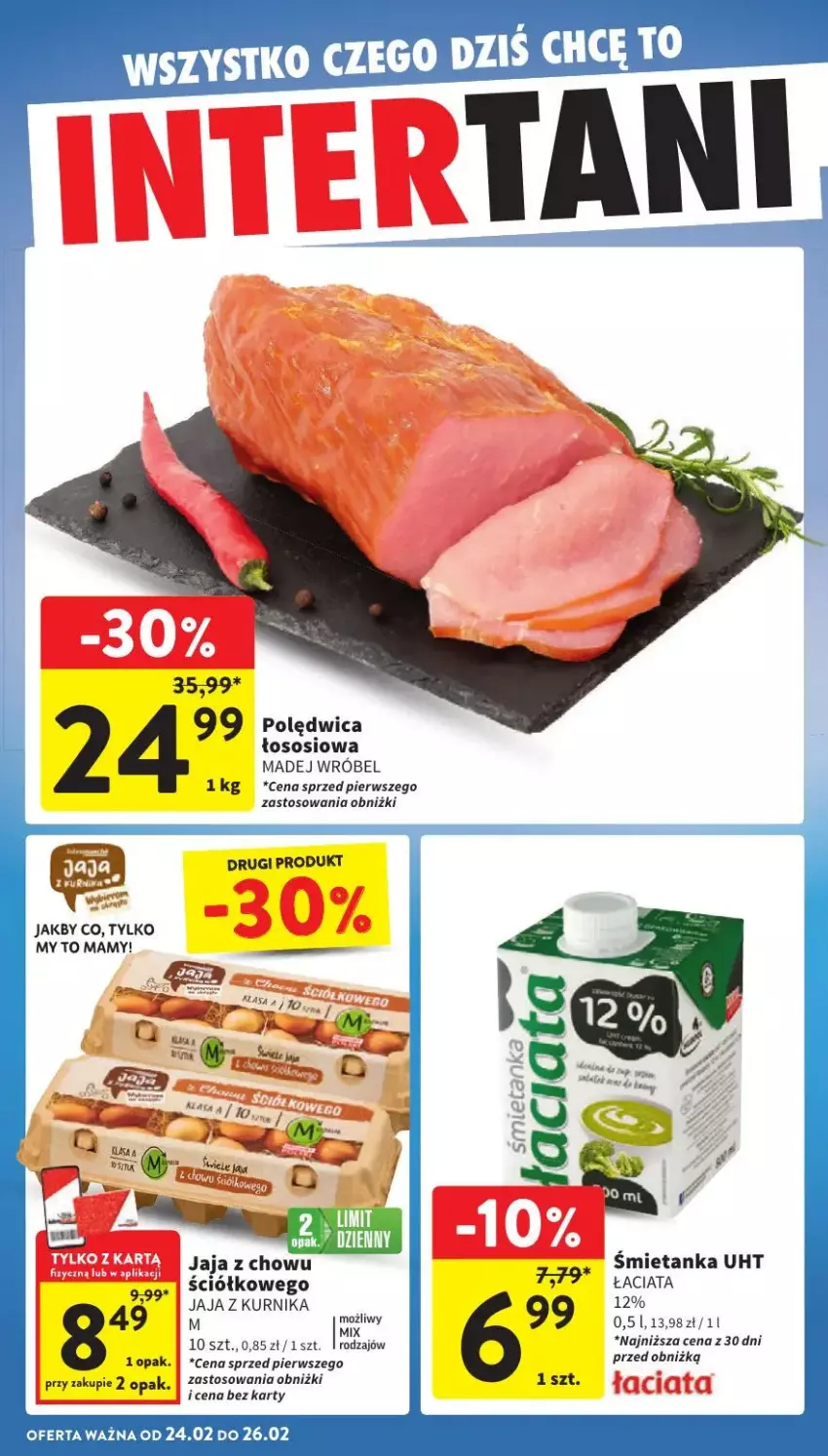 Gazetka promocyjna Intermarche - ważna 24.02 do 26.02.2025 - strona 12 - produkty: Jaja, Madej Wróbel, Polędwica, Sos