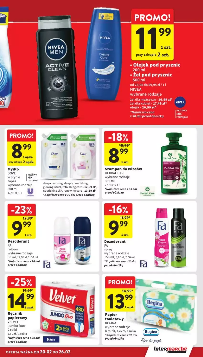 Gazetka promocyjna Intermarche - ważna 24.02 do 26.02.2025 - strona 28 - produkty: Dezodorant, Dove, Fa, Gin, Mydło, Szampon