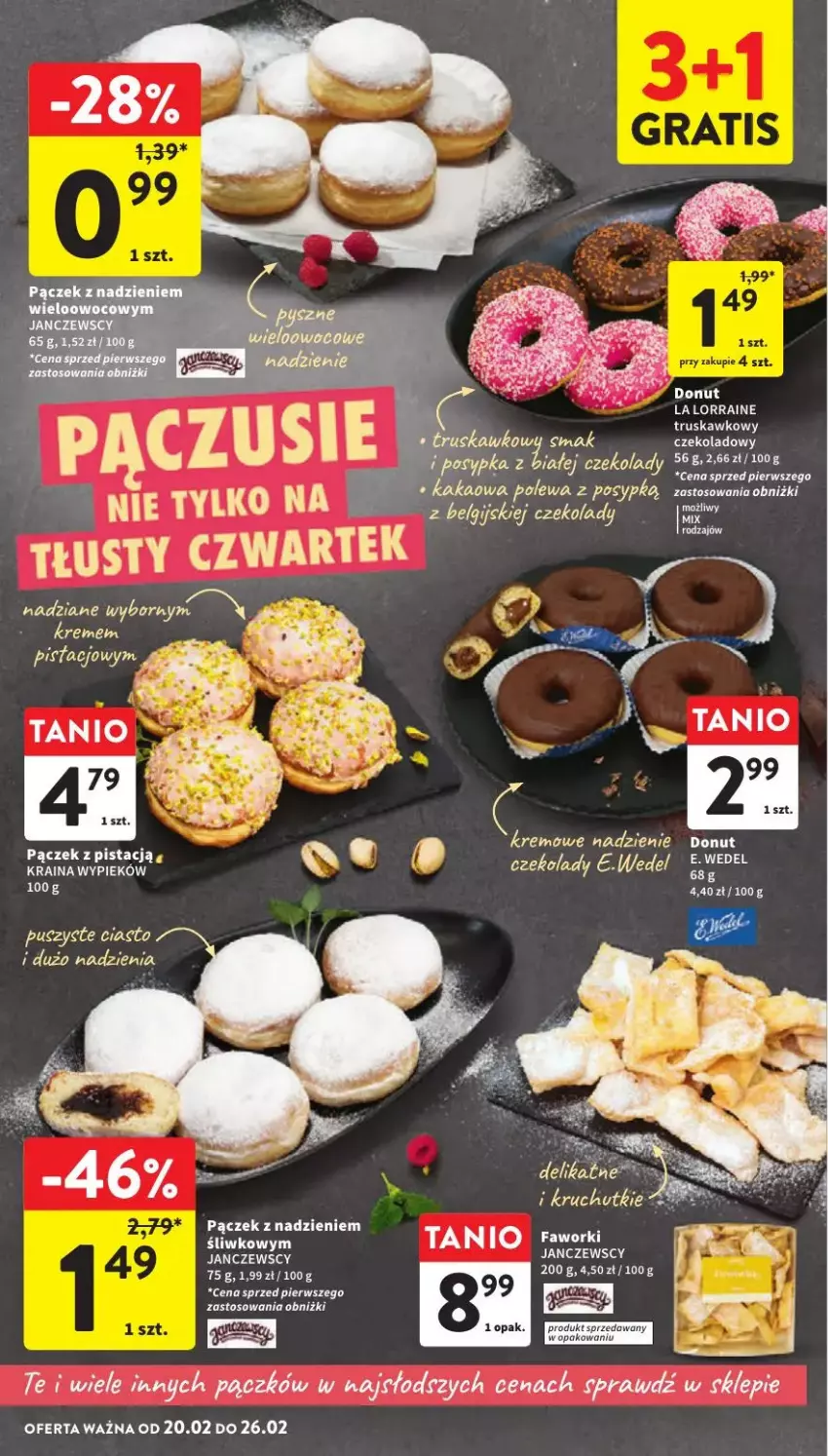 Gazetka promocyjna Intermarche - ważna 24.02 do 26.02.2025 - strona 3 - produkty: Donut, E. Wedel, Fa, Kakao, LG, Pączek