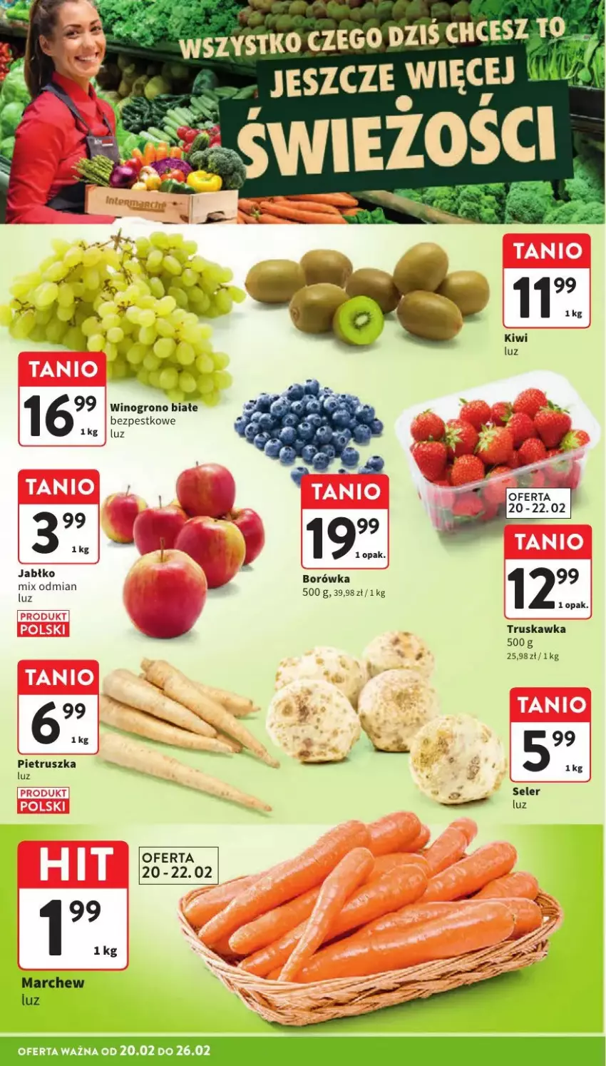 Gazetka promocyjna Intermarche - ważna 24.02 do 26.02.2025 - strona 5 - produkty: Borówka, Pietruszka, Wino