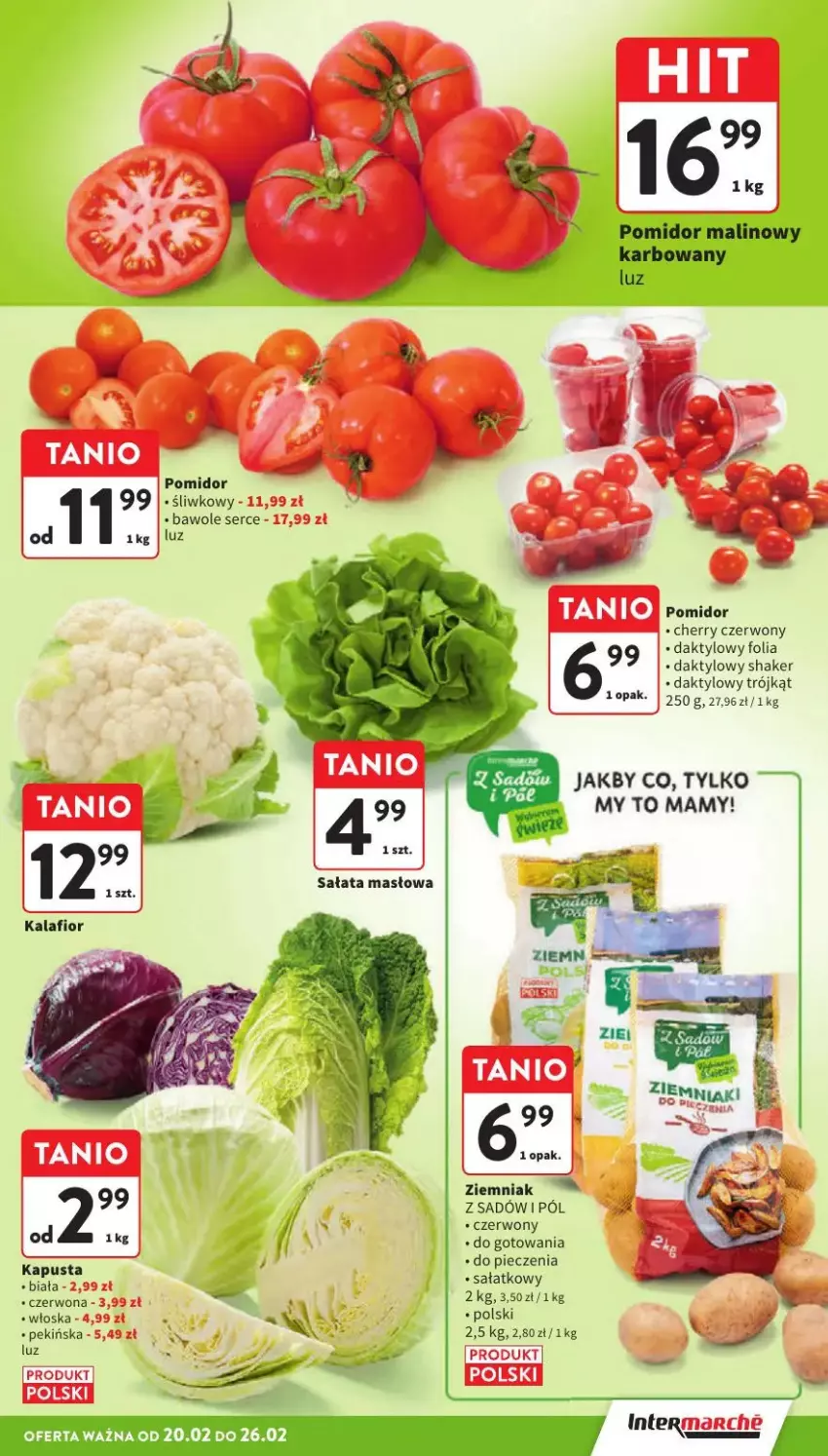 Gazetka promocyjna Intermarche - ważna 24.02 do 26.02.2025 - strona 6 - produkty: Kalafior, Masło, Piec, Sałat, Sałata masłowa, Ser