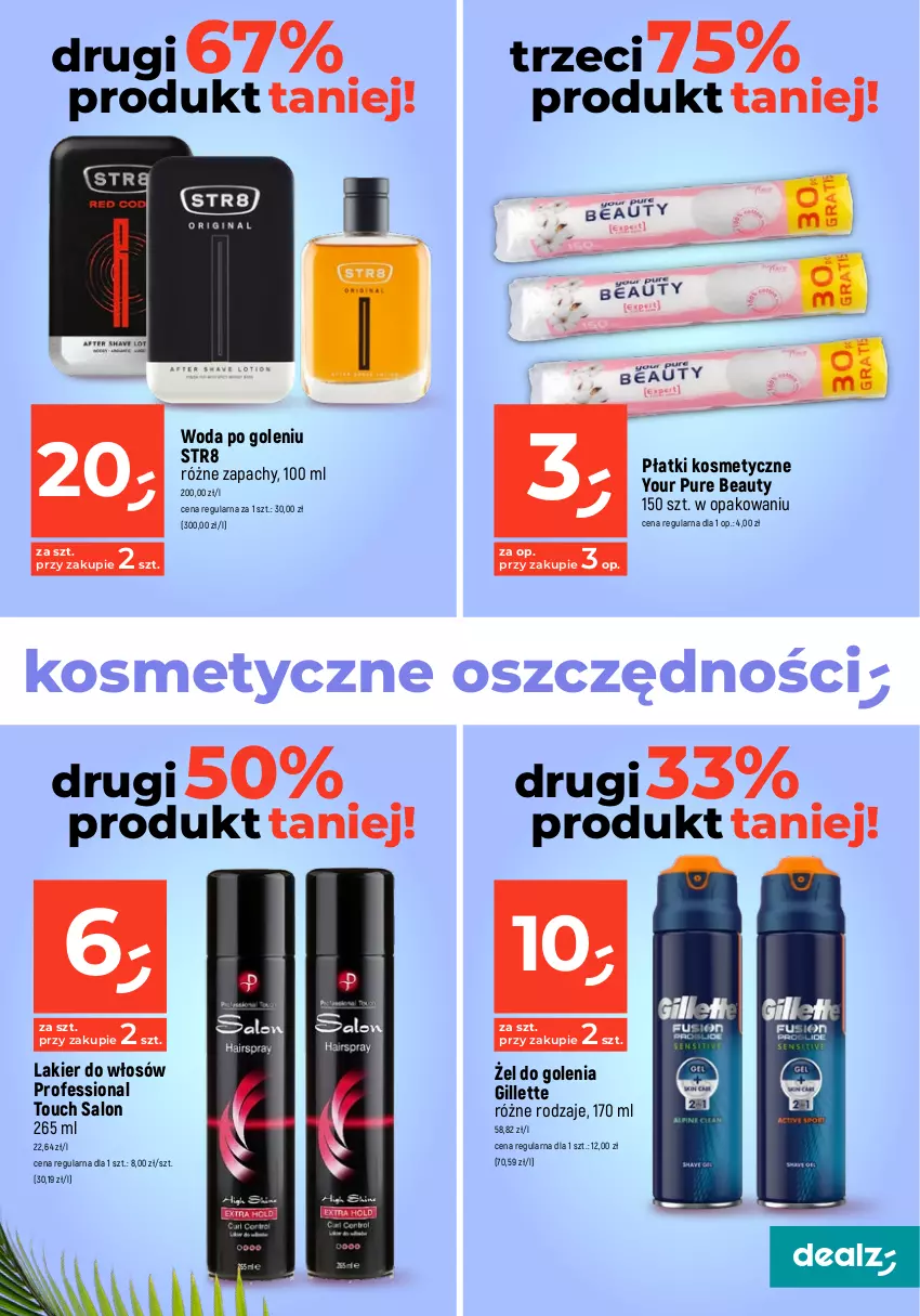 Gazetka promocyjna Dealz - MAKE A DEALZ - ważna 11.04 do 19.04.2023 - strona 13 - produkty: Garnier, Gillette, Gra, Lakier, Lakier do włosów, Odżywka, Płatki kosmetyczne, Pur, Str8, Szampon, Woda, Woda po goleniu