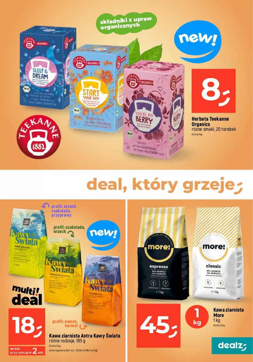 Gazetka promocyjna Dealz - MAKE A DEALZ - ważna 11.04 do 19.04.2023 - strona 7 - produkty: Czekolada, Fa, Herbata, Kawa, Kawa ziarnista, Owoce, Przyprawy, Teekanne