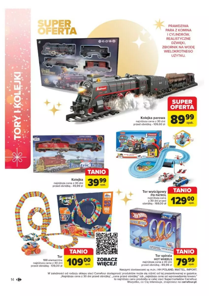 Gazetka promocyjna Carrefour - ważna 13.11 do 24.12.2024 - strona 6 - produkty: Fa, Kolejka, Mattel, Olej, Por, Psi Patrol, Tor wyścigowy