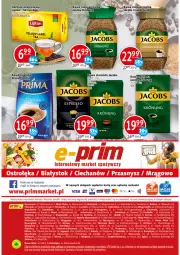 Gazetka promocyjna Prim Market - Gazetka - ważna od 06.07 do 06.07.2022 - strona 16 - produkty: Torebka, Kawa rozpuszczalna, Kawa, Lipton, Jacobs, Herbata, Fa