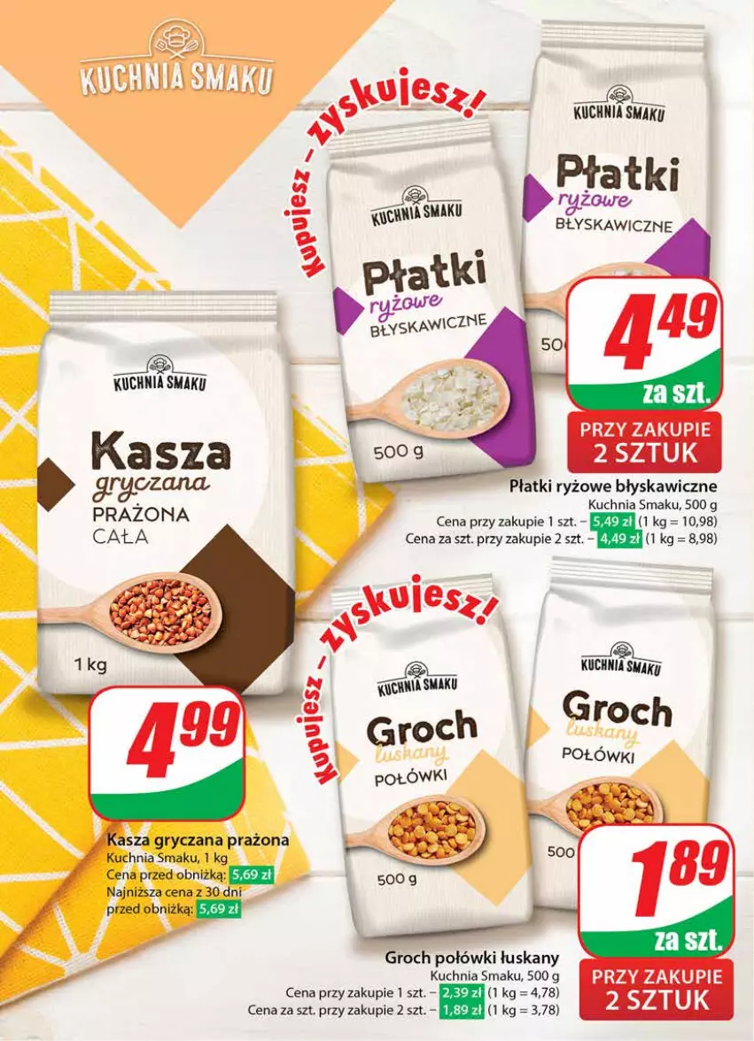 Gazetka promocyjna Dino - Gazetka 36 / 2024 - ważna 04.09 do 10.09.2024 - strona 16 - produkty: Groch, Gry, Kasza, Kasza gryczana, Kuchnia, Płatki ryżowe, Ryż