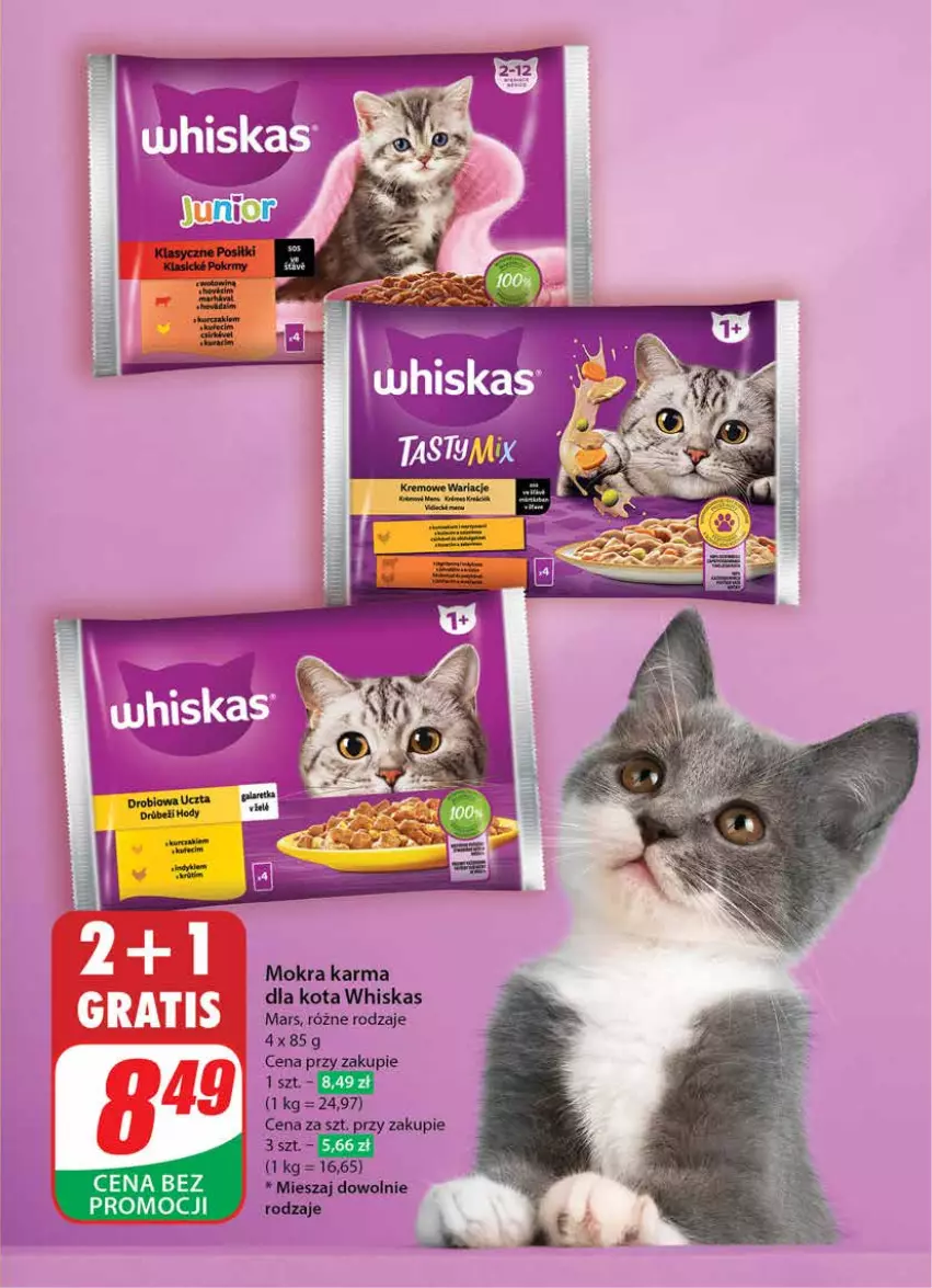 Gazetka promocyjna Dino - Gazetka 36 / 2024 - ważna 04.09 do 10.09.2024 - strona 55 - produkty: Mars, Mokra karma, Whiskas