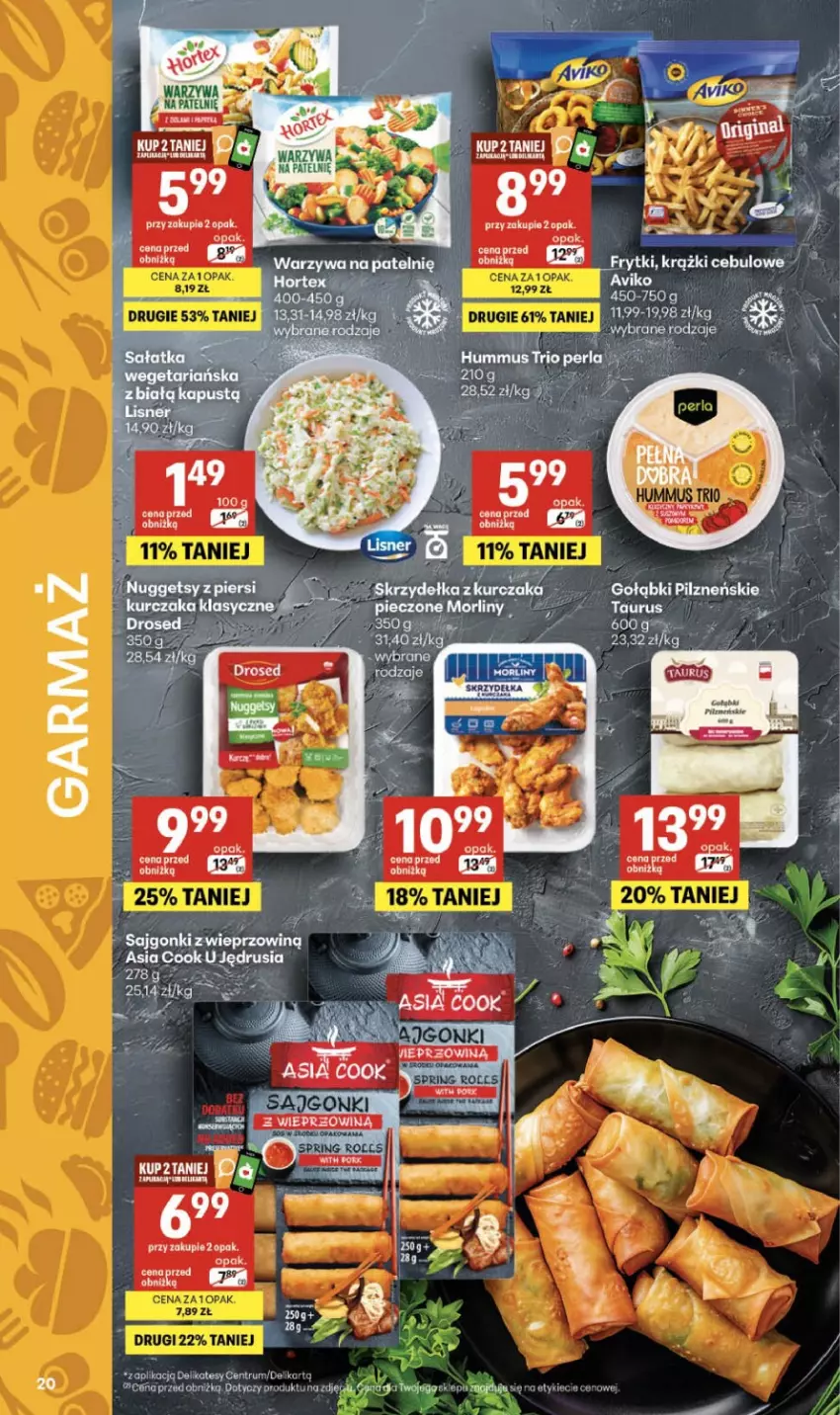 Gazetka promocyjna Delikatesy Centrum - Franczyza DC19 Czwartek - ważna 07.05 do 13.05.2026 - strona 20 - produkty: Frytki, Sajgonki, Warzywa