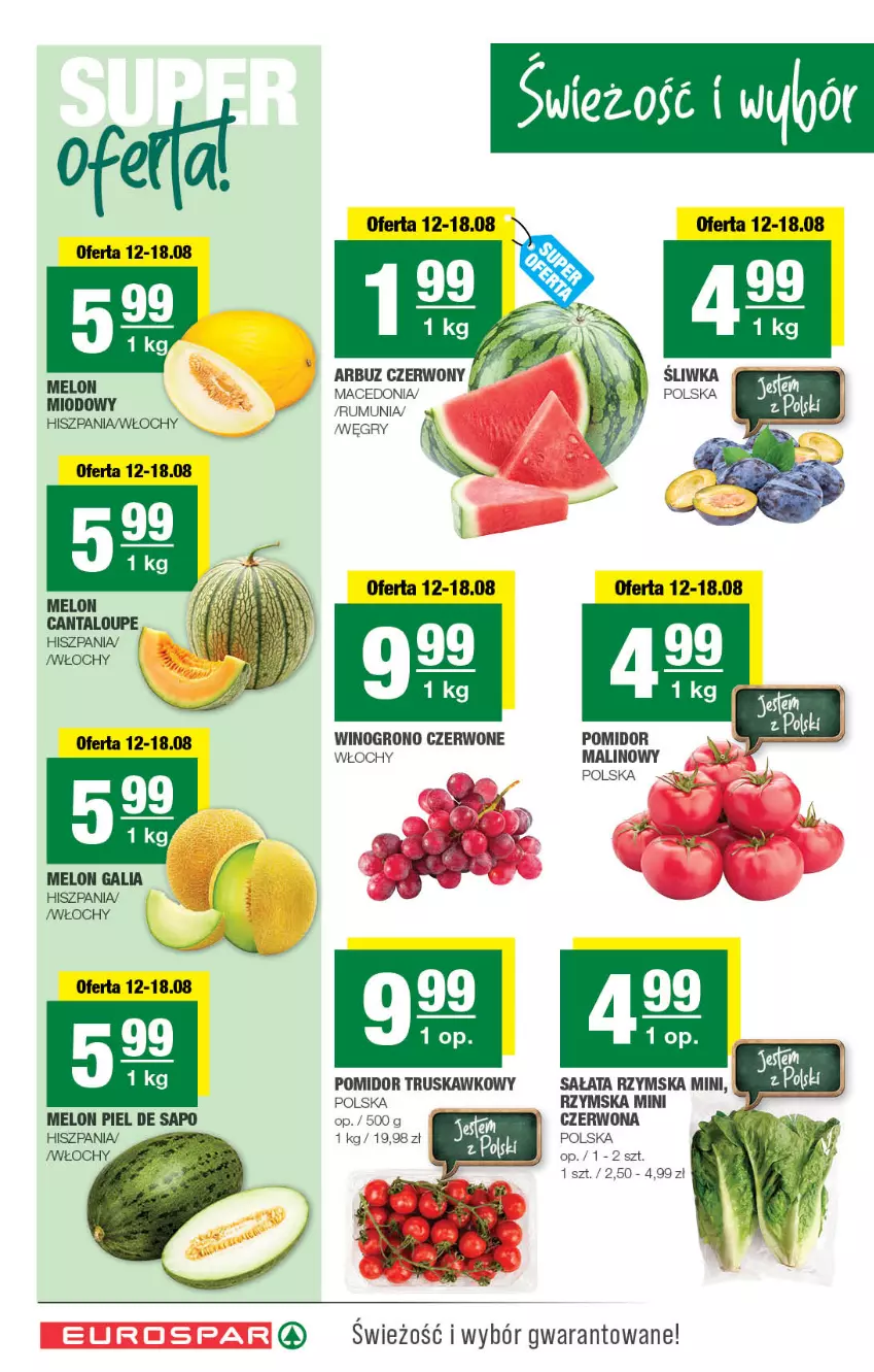 Gazetka promocyjna Spar - EuroSpar - ważna 12.08 do 23.08.2026 - strona 2 - produkty: Arbuz, Gry, Melon, Rum, Sałat