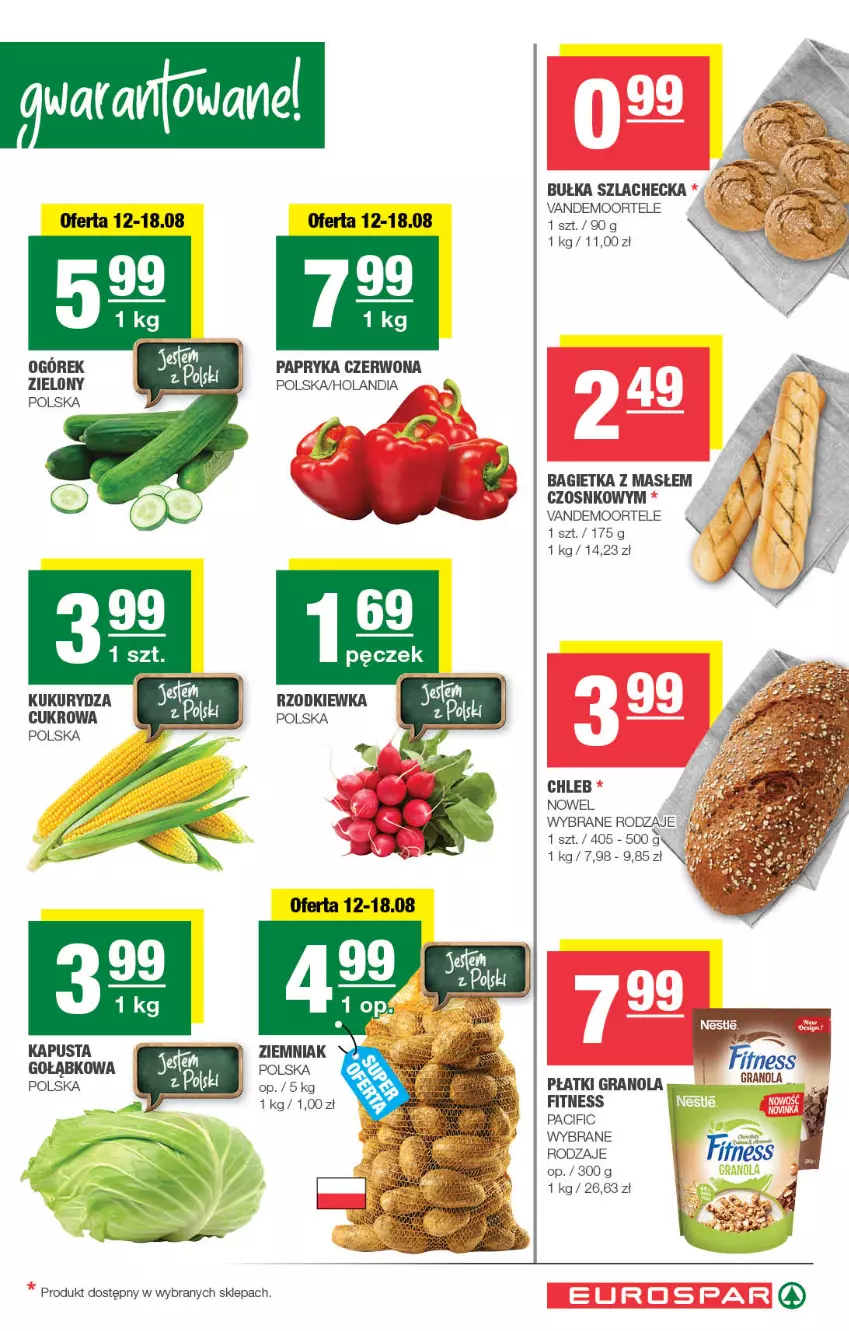 Gazetka promocyjna Spar - EuroSpar - ważna 12.08 do 23.08.2026 - strona 3 - produkty: Bagietka, Bułka, Chleb, Cif, Gra, Granola, Kukurydza, Ogórek, Papryka, Papryka czerwona, Rzodkiewka