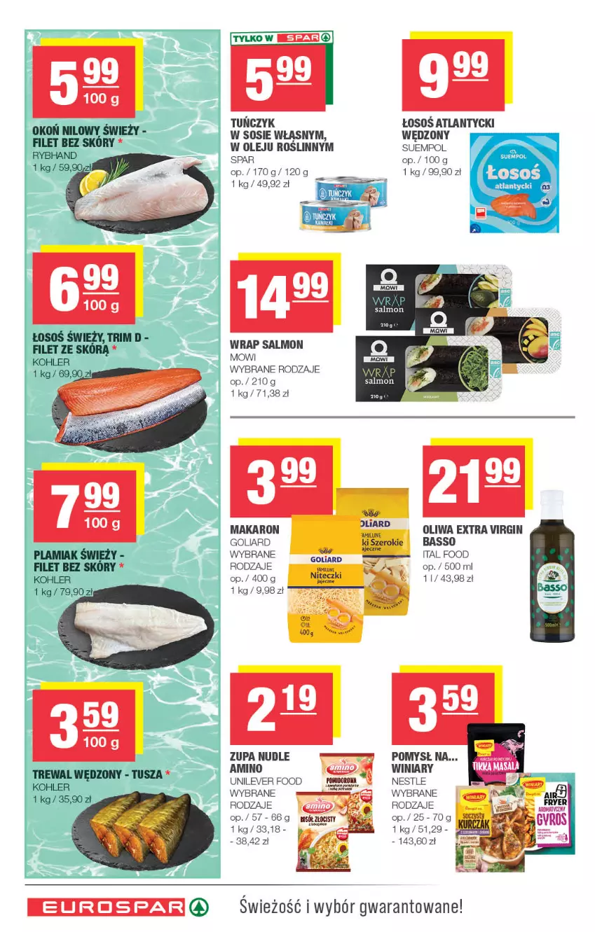 Gazetka promocyjna Spar - EuroSpar - ważna 12.08 do 23.08.2026 - strona 8 - produkty: Gin, Goliard, Makaron, Olej, Oliwa, Suempol, Tusz, Winiary, Zupa