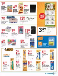 Gazetka promocyjna E Leclerc - Gazetka - ważna od 09.10 do 09.10.2021 - strona 13 - produkty: Por, Gin, BIC, Długopis, Marker, Biurko, Okulary do czytania, Lakier, Kalendarz