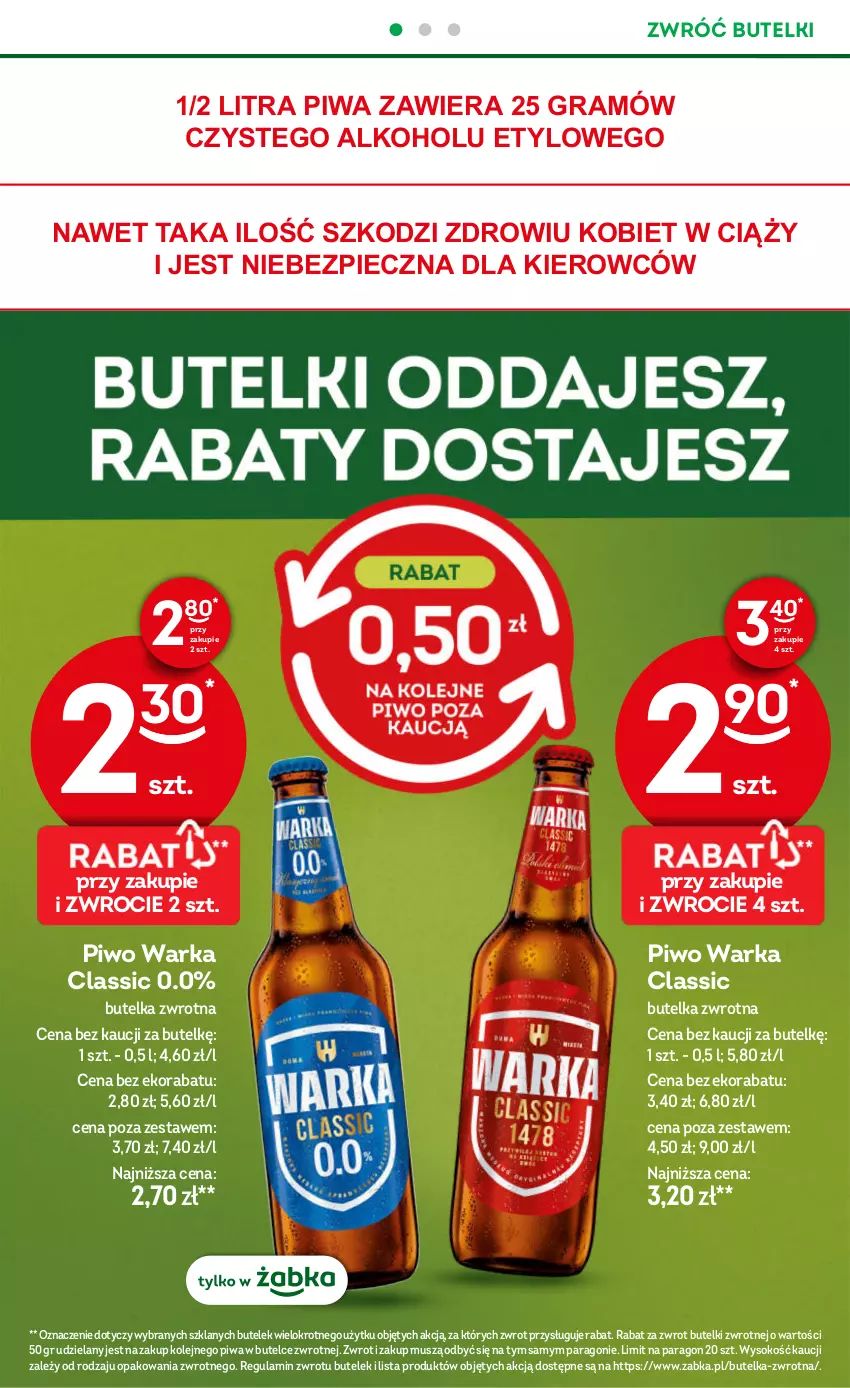Gazetka promocyjna Żabka - gazetka-promocyjna-43-44-2026 - ważna 21.10 do 03.11.2026 - strona 34 - produkty: Gra, Mus, Olej, Piec, Piwa, Piwo, Sok, Warka