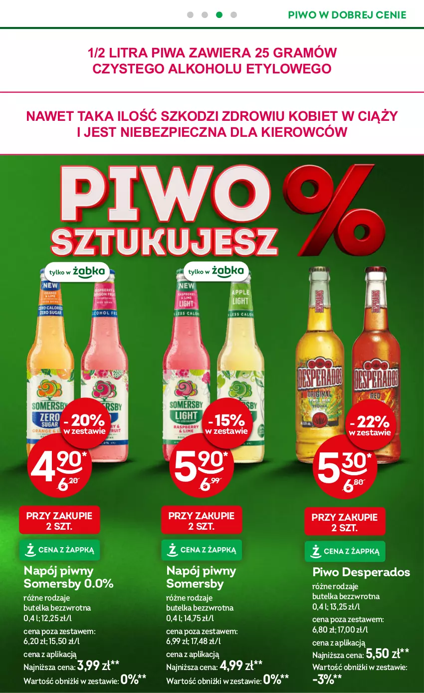 Gazetka promocyjna Żabka - gazetka-promocyjna-43-44-2026 - ważna 21.10 do 03.11.2026 - strona 40 - produkty: Desperados, Gra, Napój, Piec, Piwa, Piwo, Somersby