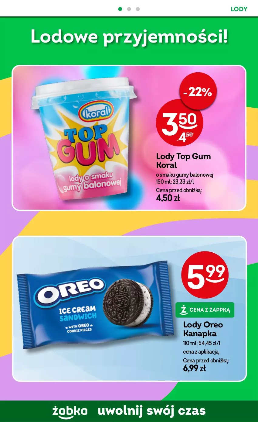 Gazetka promocyjna Żabka - gazetka-promocyjna-43-44-2026 - ważna 21.10 do 03.11.2026 - strona 64 - produkty: Lody, Oreo, Top