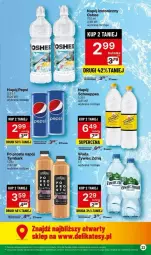 Gazetka promocyjna Delikatesy Centrum - Gazetka - ważna od 07.04 do 07.04.2024 - strona 15 - produkty: JBL, Pepsi, Schweppes, Napój izotoniczny, Tymbark, Oshee, Woda, Napój