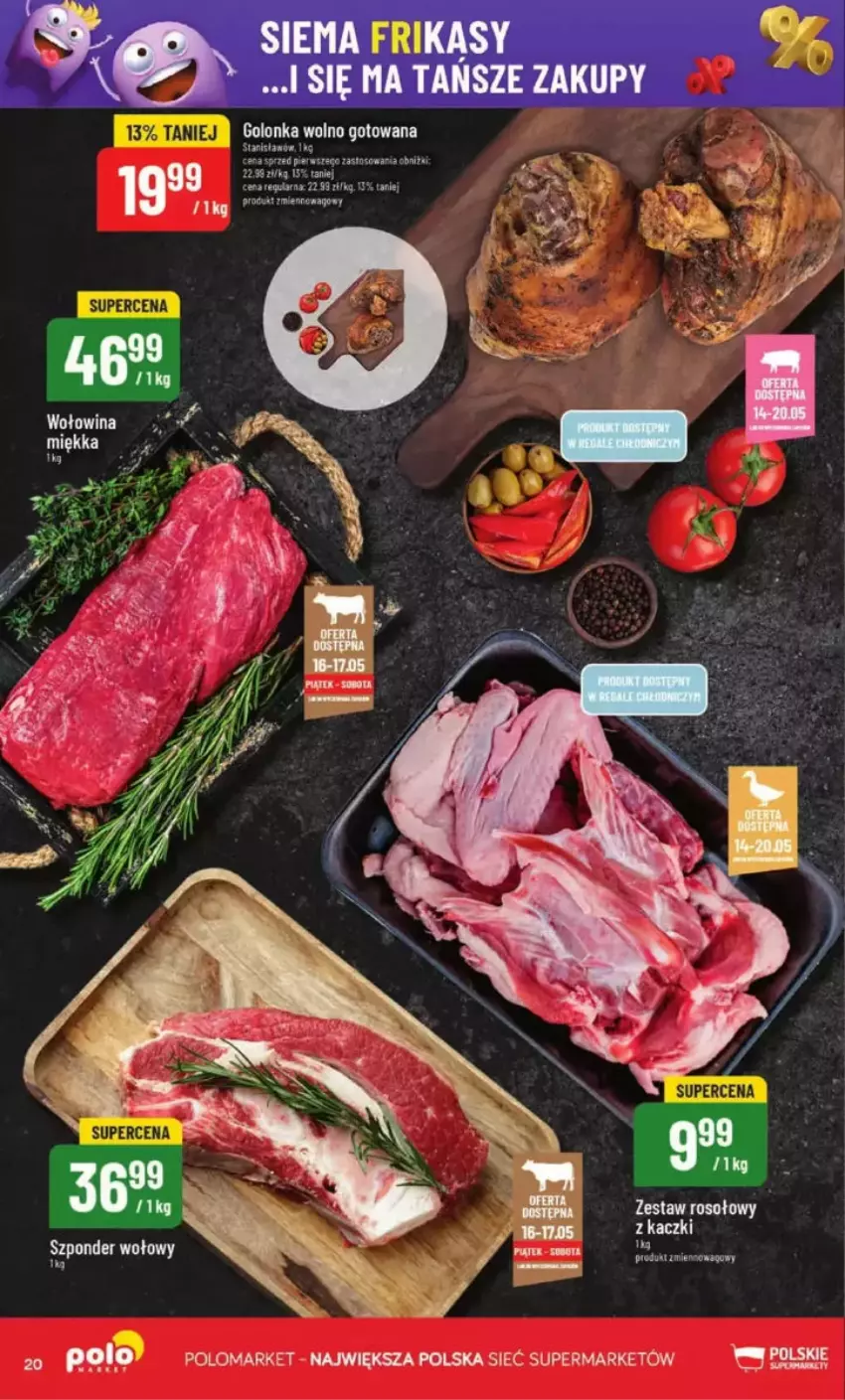 Gazetka promocyjna PoloMarket - ważna 14.05 do 20.05.2025 - strona 13 - produkty: Szponder wołowy, Zestaw rosołowy z kaczki